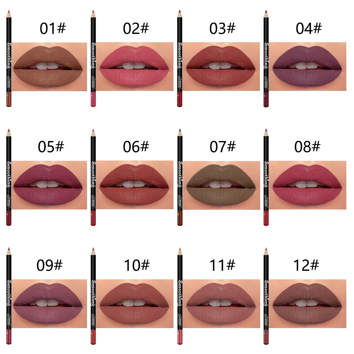 12-piece matte lipstick set – elegant, lasting, perfect Valentine’s gift.