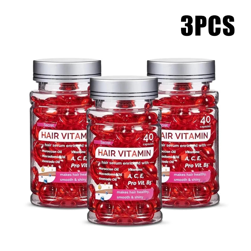 40 capsules – repair, nourish, control frizz, restore shine instantly.