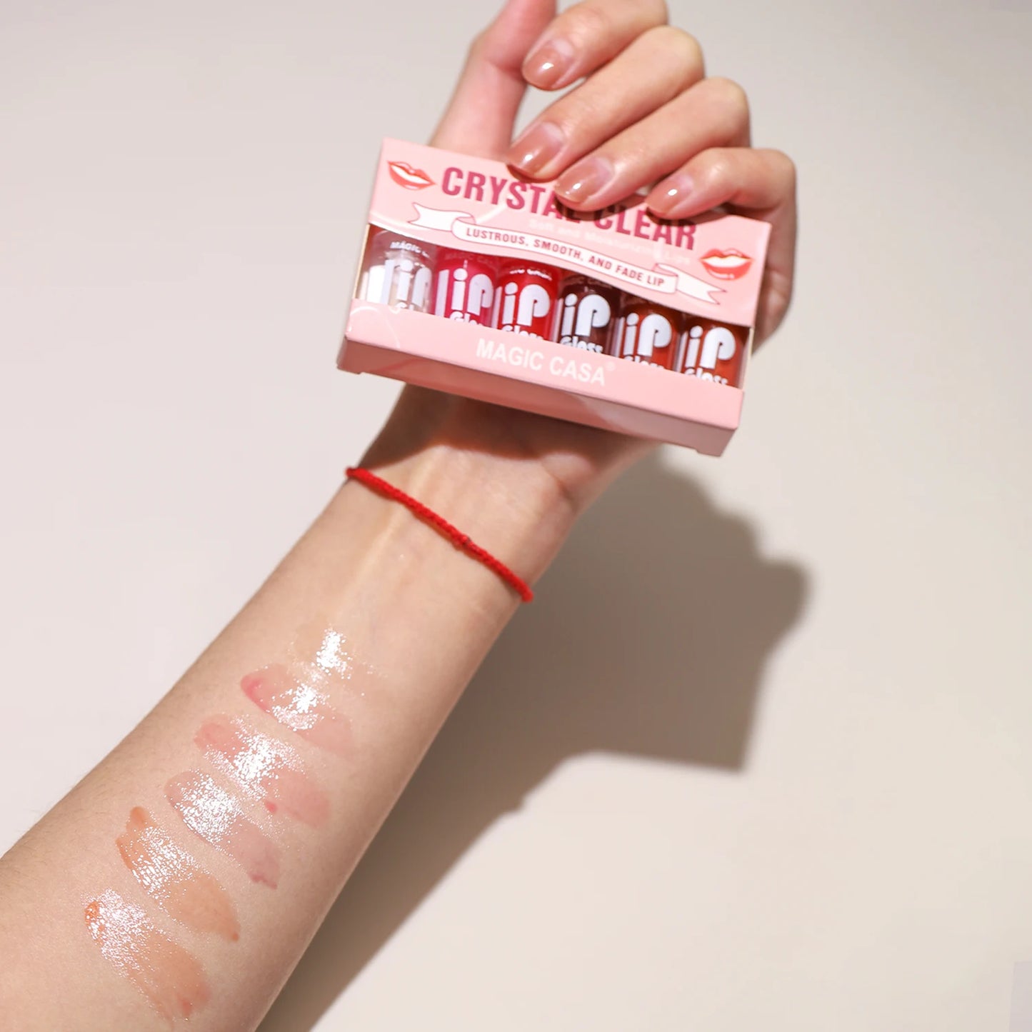 6-piece jelly lip oil – hydrating, glossy, soft, long-lasting lips.