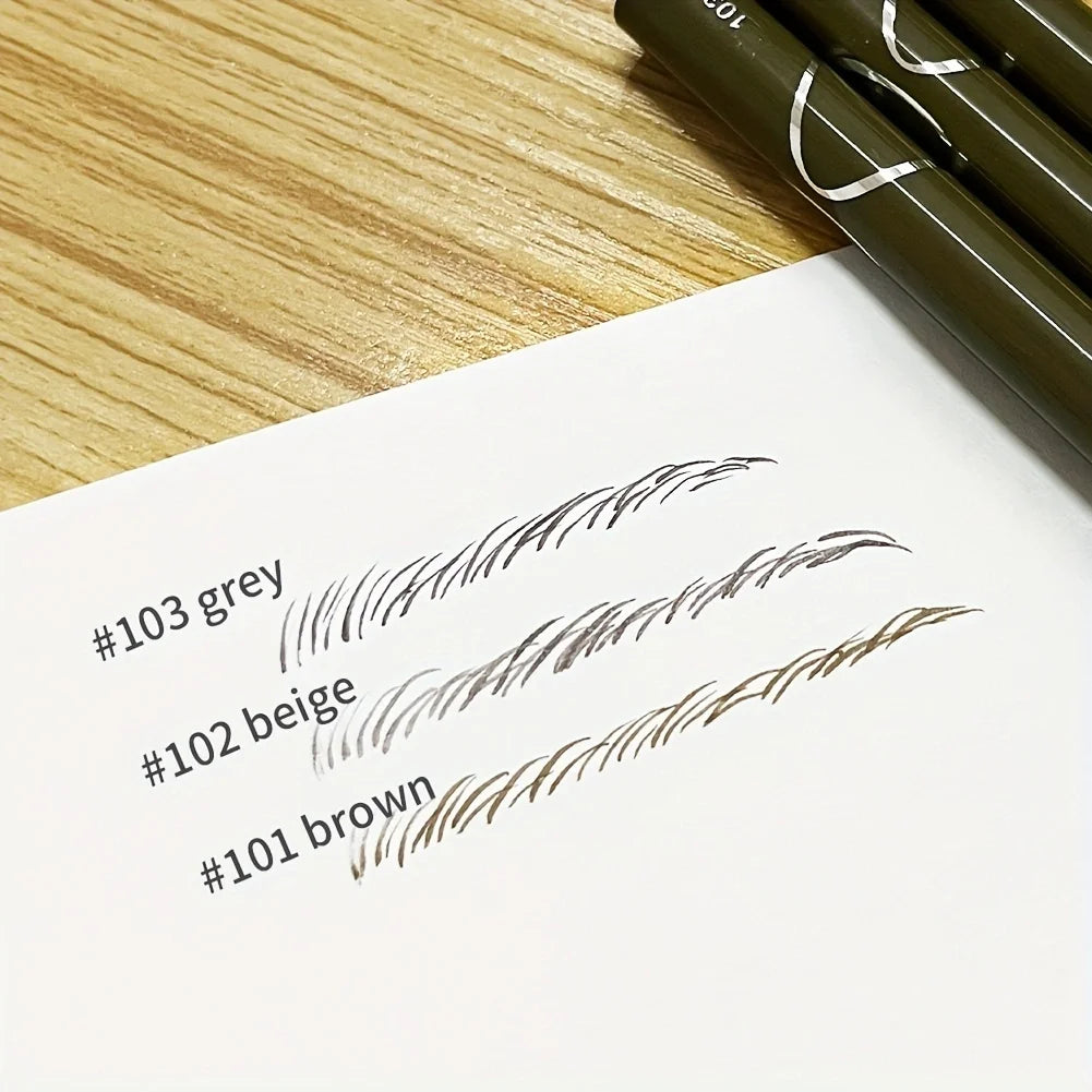 Ultra-fine brow pen – waterproof, precise, long-lasting, natural finish.