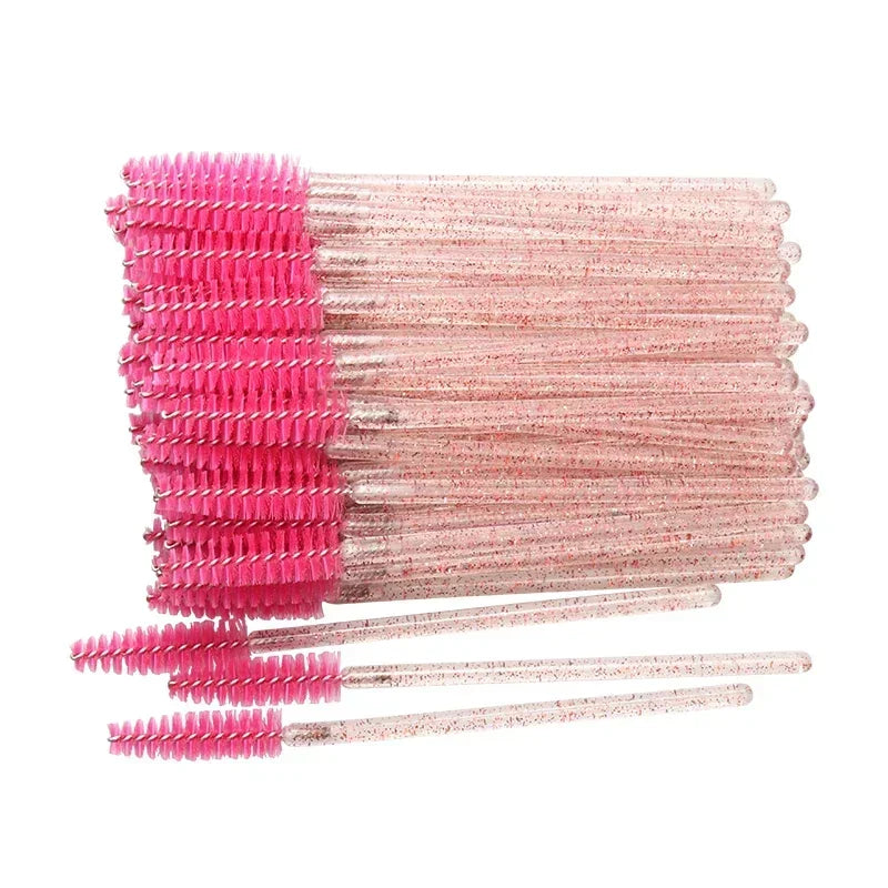 50 glitter mascara wands – disposable, hygienic, precise, and stylish.