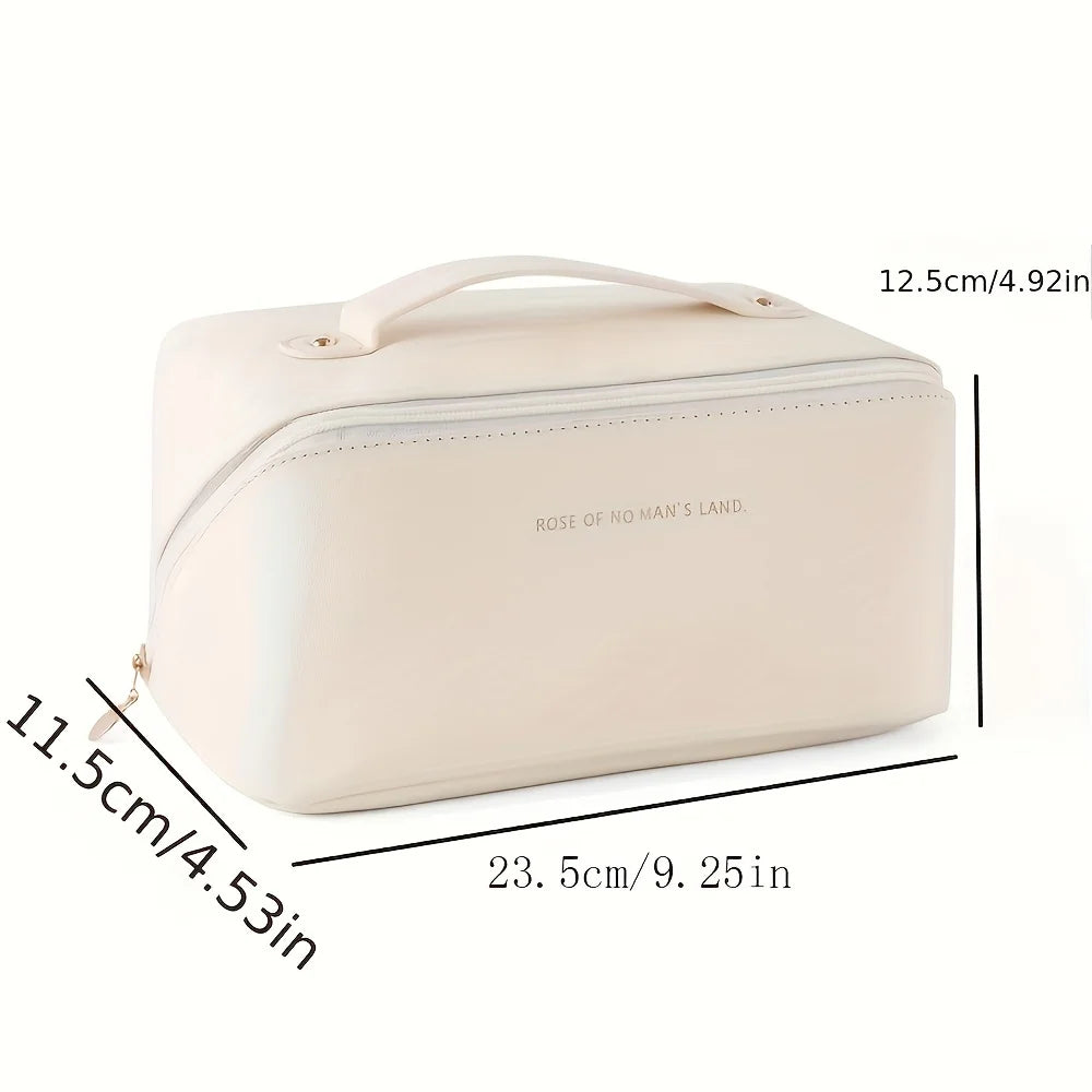 Elegant, functional makeup case — perfect for stylish, organized travel.