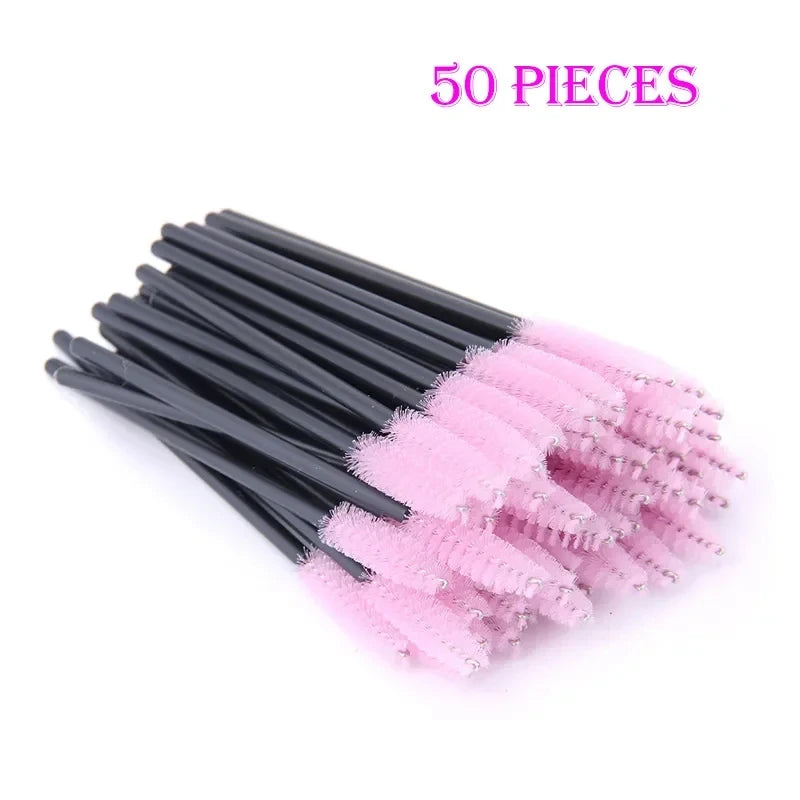 50 glitter mascara wands – disposable, hygienic, precise, and stylish.