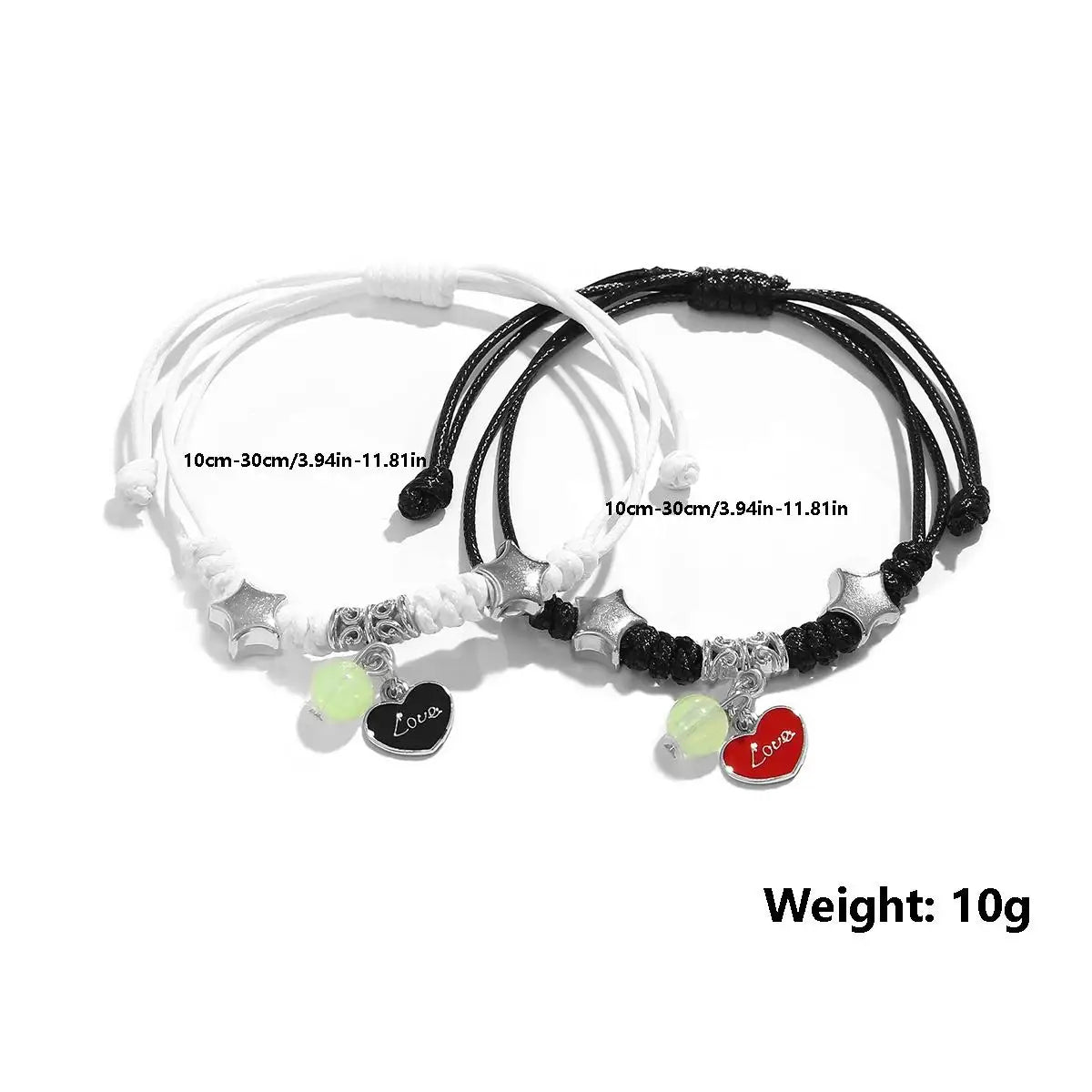 2-piece glowing bracelet set – charming, matching, and made to connect.