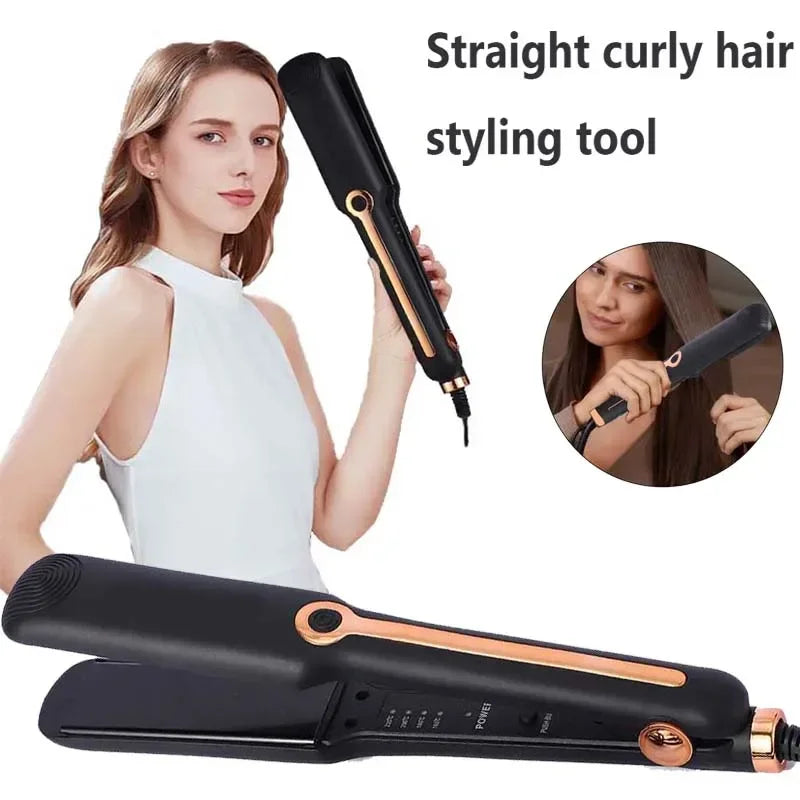 Silky hair at home — fast & safe with our ceramic straightener!"