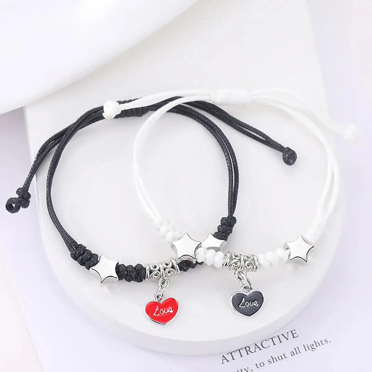 2-piece glowing bracelet set – charming, matching, and made to connect.