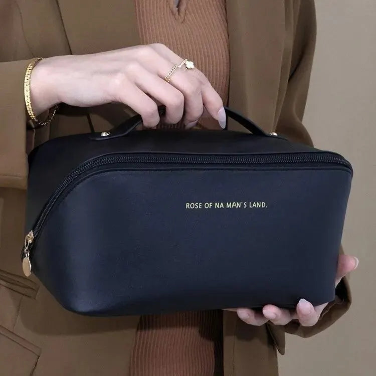 Elegant, functional makeup case — perfect for stylish, organized travel.