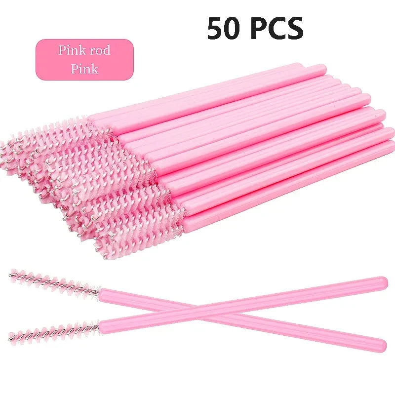 50 glitter mascara wands – disposable, hygienic, precise, and stylish.