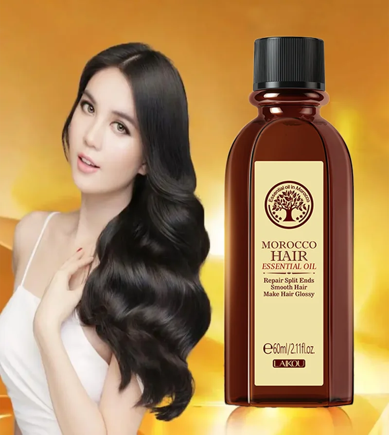 Argan Hair Oil – restores shine, smoothness, and strength.