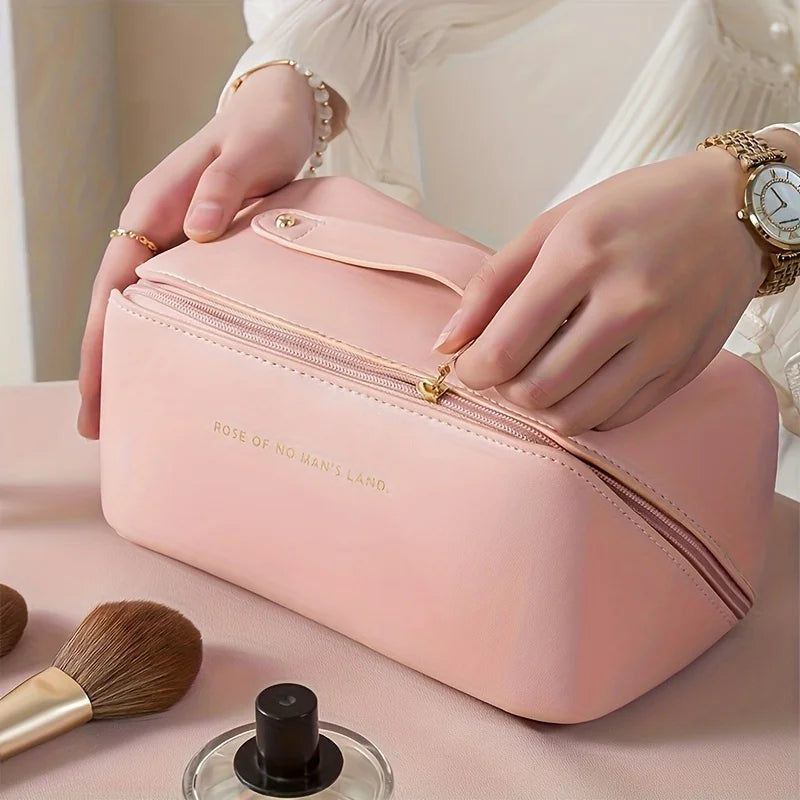 Elegant, functional makeup case — perfect for stylish, organized travel.