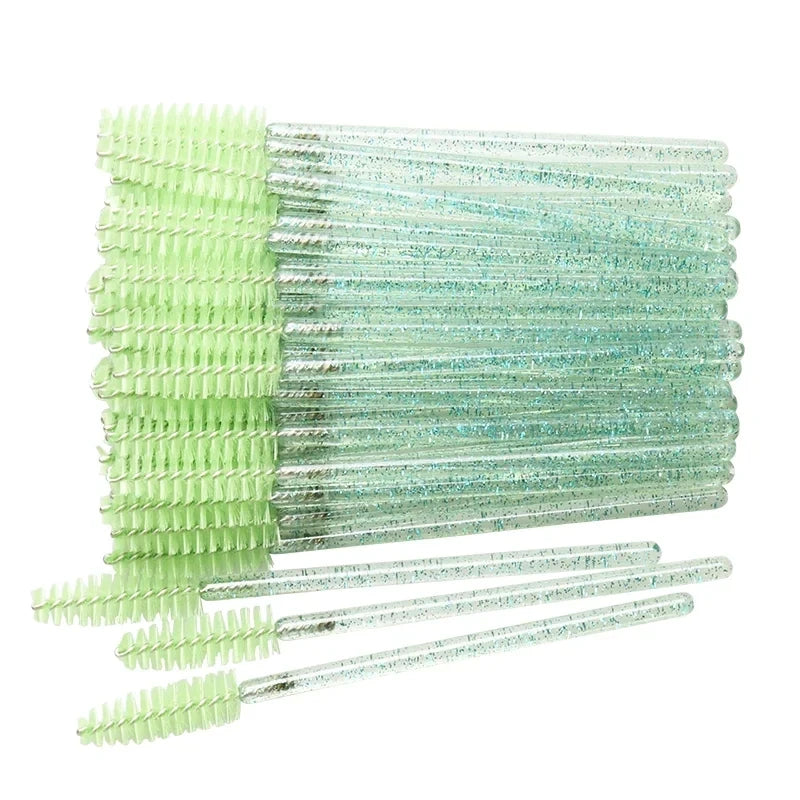 50 glitter mascara wands – disposable, hygienic, precise, and stylish.