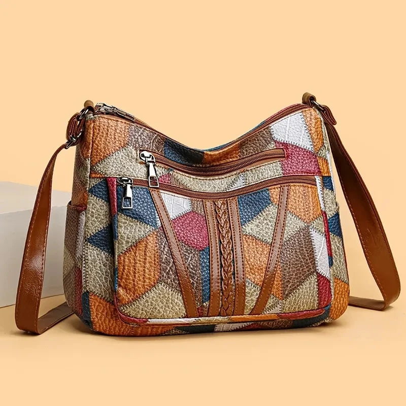 Retro-style handbag for modern women — stylish, spacious, and practical.