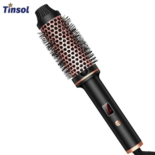 3-in-1 ionic hair styler – straighten, curl, and brush safely.