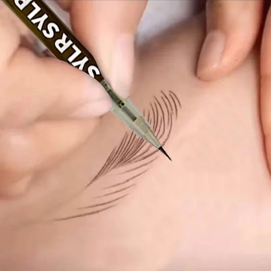 Ultra-fine brow pen – waterproof, precise, long-lasting, natural finish.
