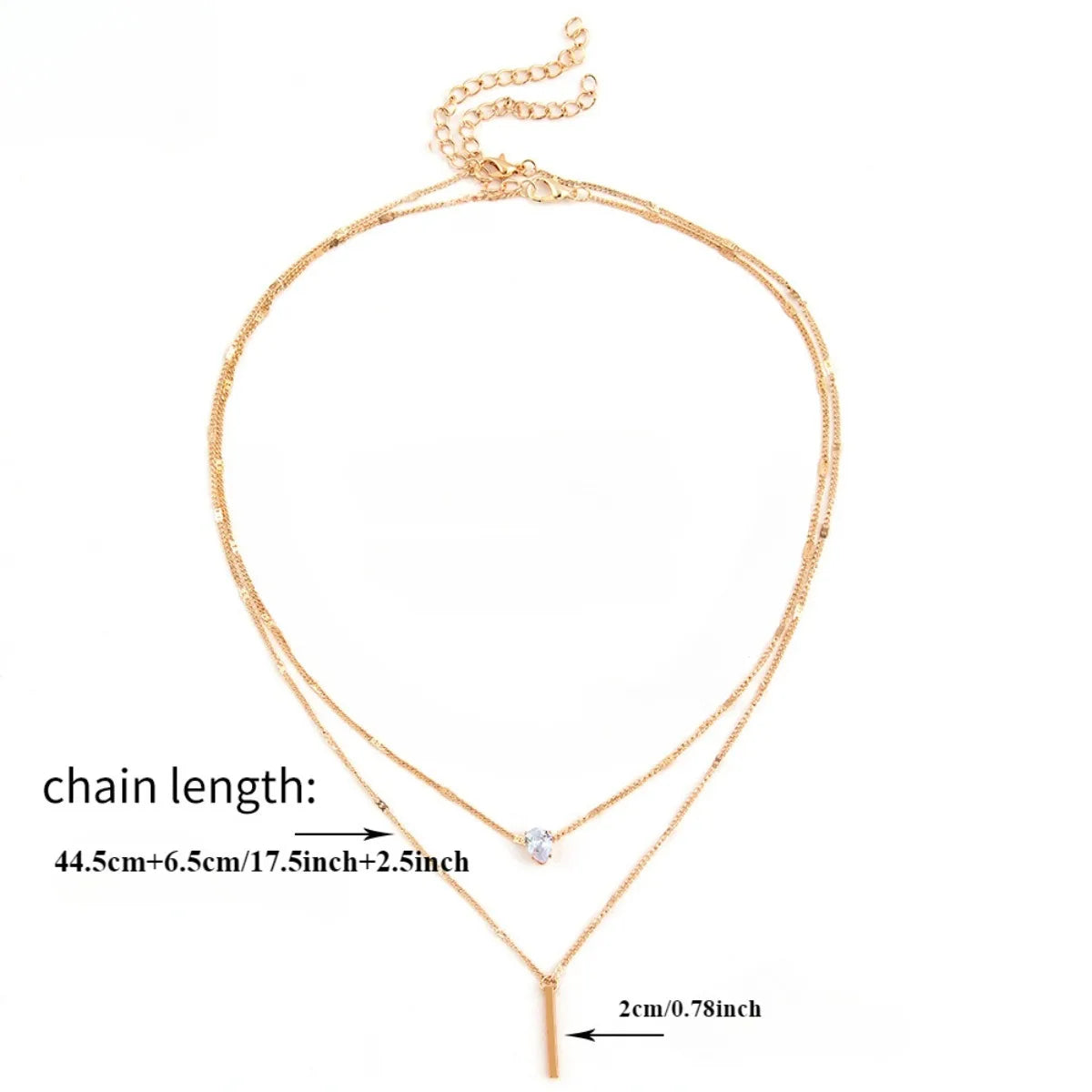 Chic layered necklace – star, heart, and drop details in harmony.