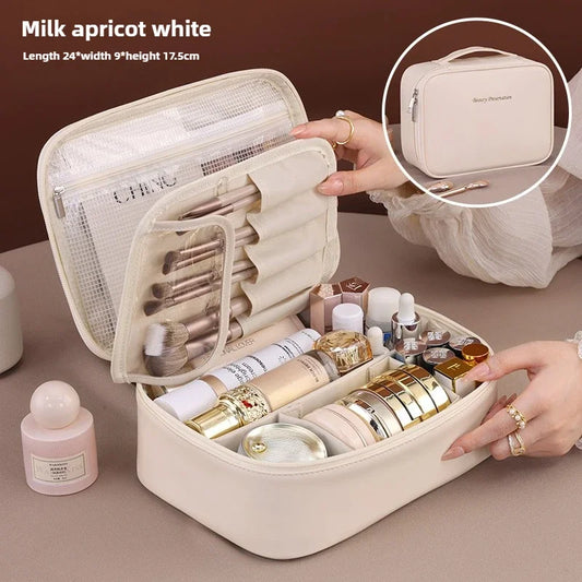 Luxury large cosmetic bag – spacious, portable, perfect for travel.