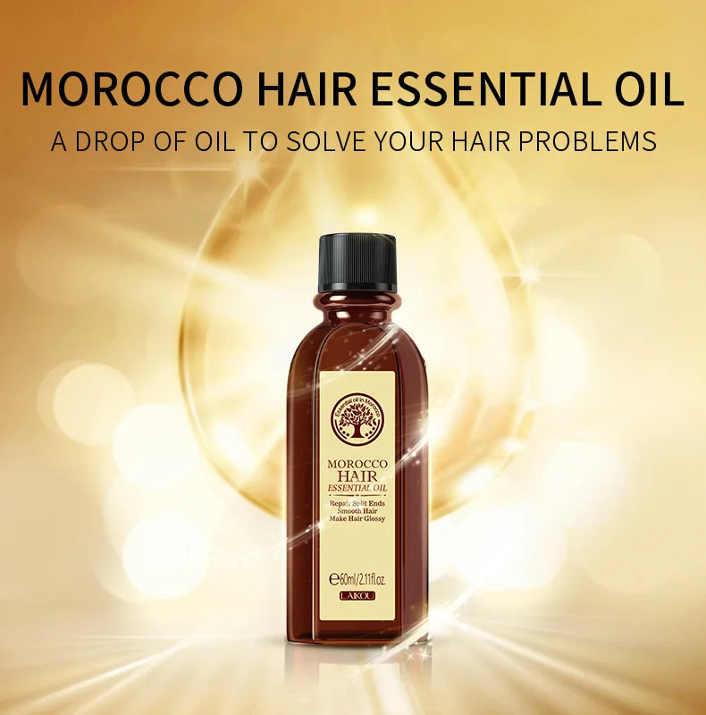 Argan Hair Oil – restores shine, smoothness, and strength.