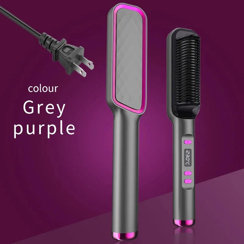 Multifunctional ionic hot comb for safe, smooth styling.