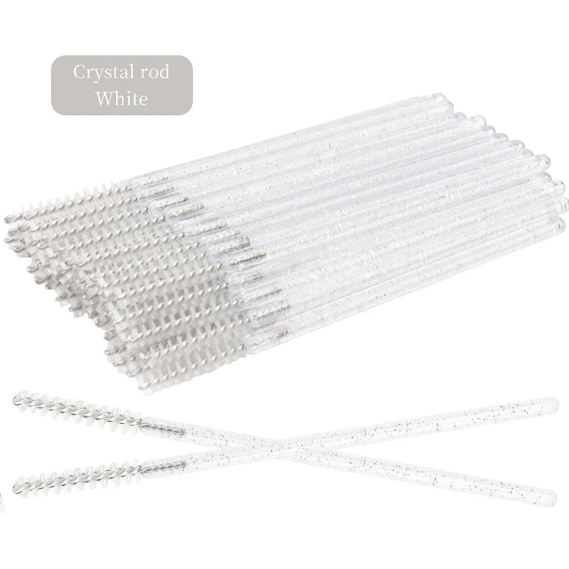 50 glitter mascara wands – disposable, hygienic, precise, and stylish.