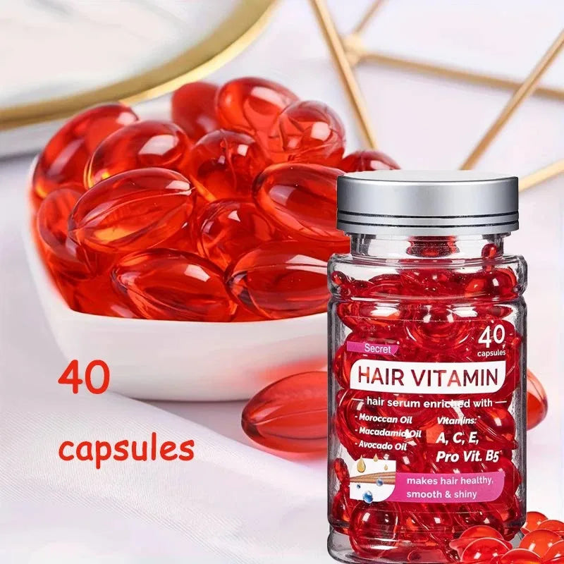40 capsules – repair, nourish, control frizz, restore shine instantly.
