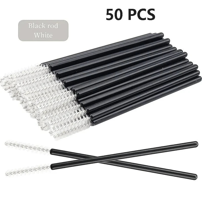 50 glitter mascara wands – disposable, hygienic, precise, and stylish.