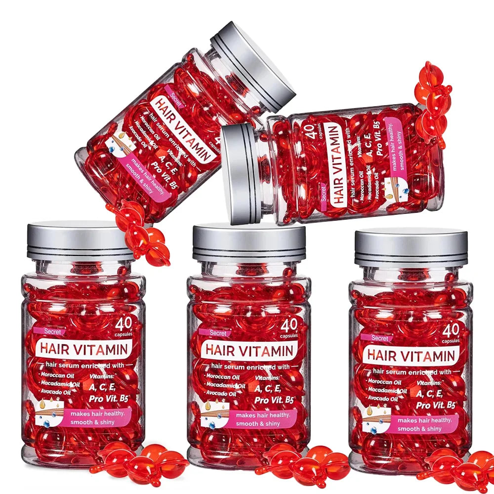 40 capsules – repair, nourish, control frizz, restore shine instantly.