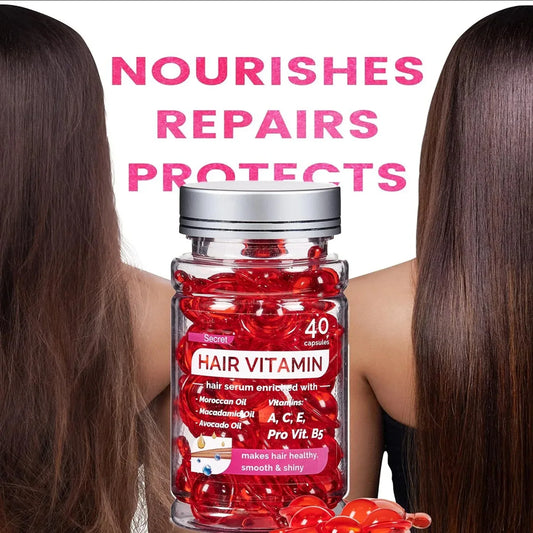 40 capsules – repair, nourish, control frizz, restore shine instantly.