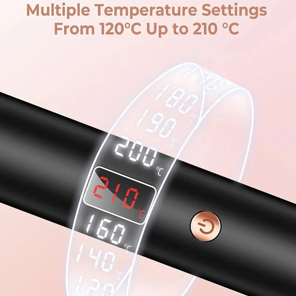 3-in-1 ionic hair styler – straighten, curl, and brush safely.