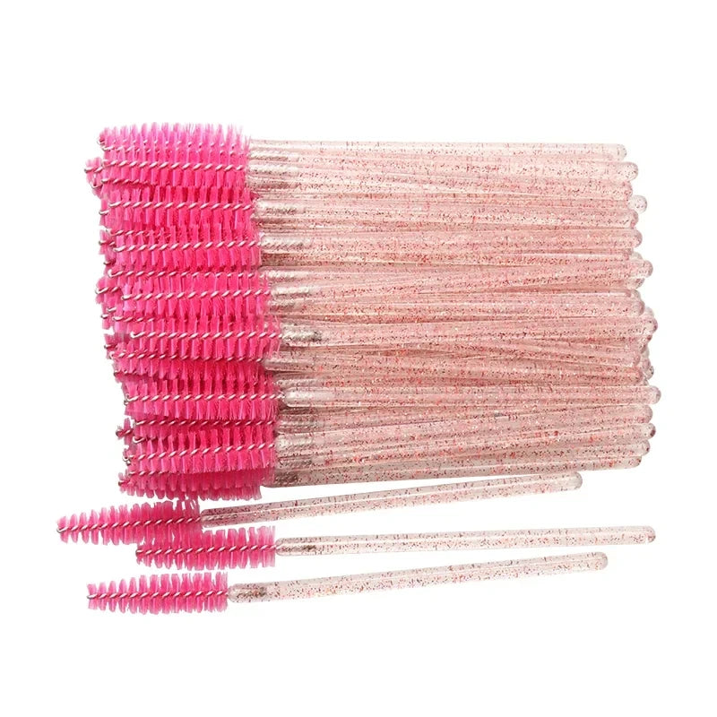 50 glitter mascara wands – disposable, hygienic, precise, and stylish.