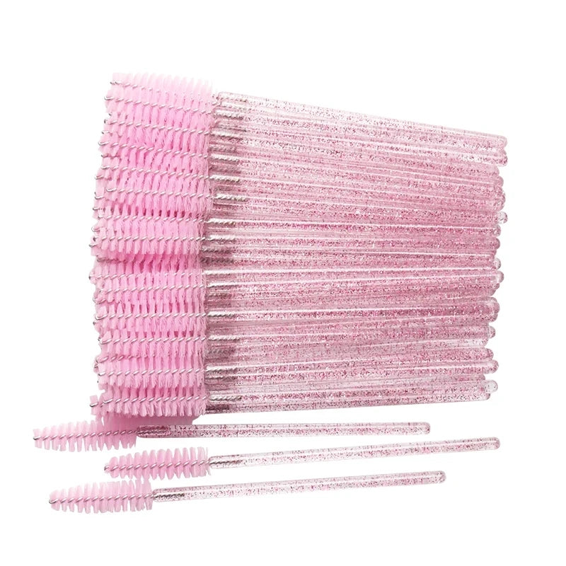 50 glitter mascara wands – disposable, hygienic, precise, and stylish.