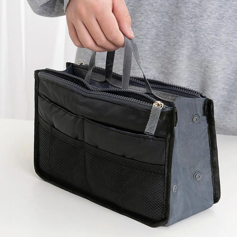 Stay organized anywhere with this spacious, multi-pocket travel bag.