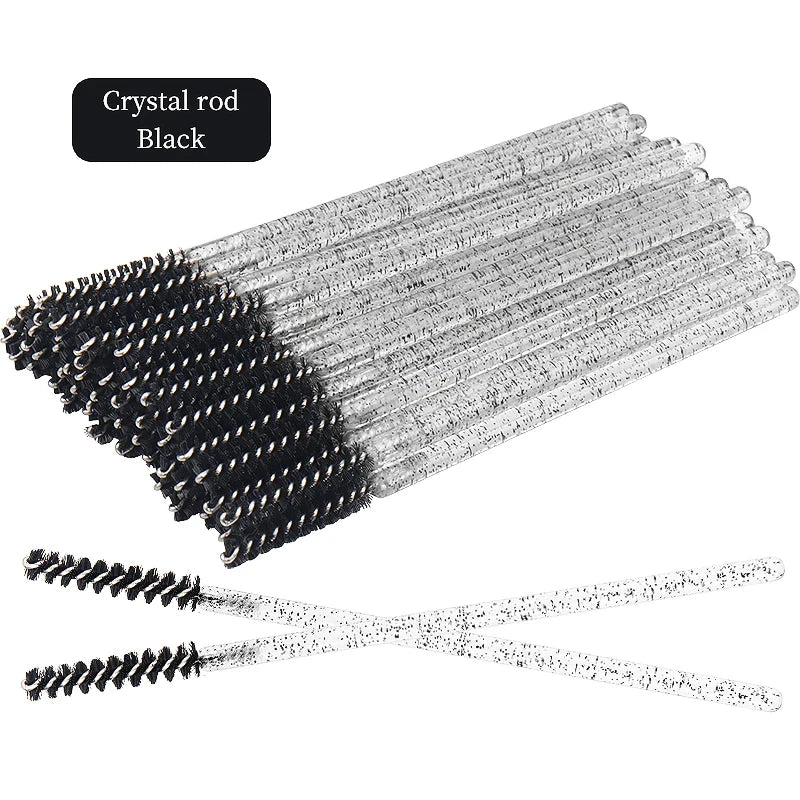 50 glitter mascara wands – disposable, hygienic, precise, and stylish.