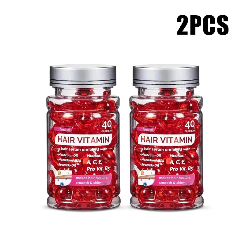 40 capsules – repair, nourish, control frizz, restore shine instantly.
