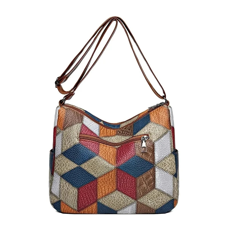 Retro-style handbag for modern women — stylish, spacious, and practical.