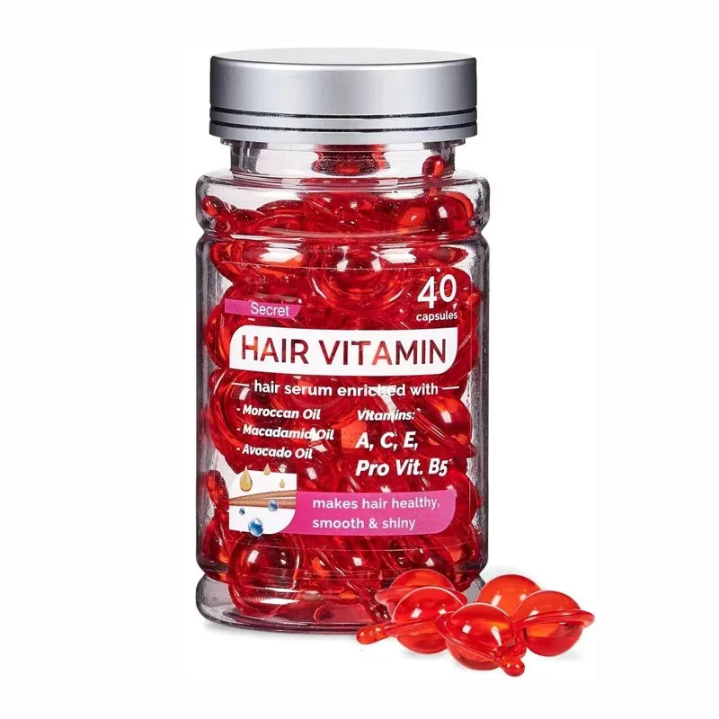 40 capsules – repair, nourish, control frizz, restore shine instantly.