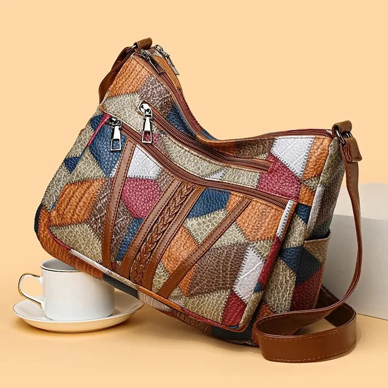 Retro-style handbag for modern women — stylish, spacious, and practical.