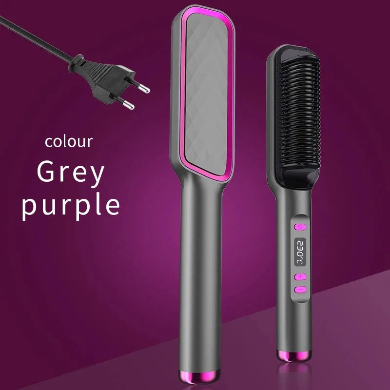 Multifunctional ionic hot comb for safe, smooth styling.