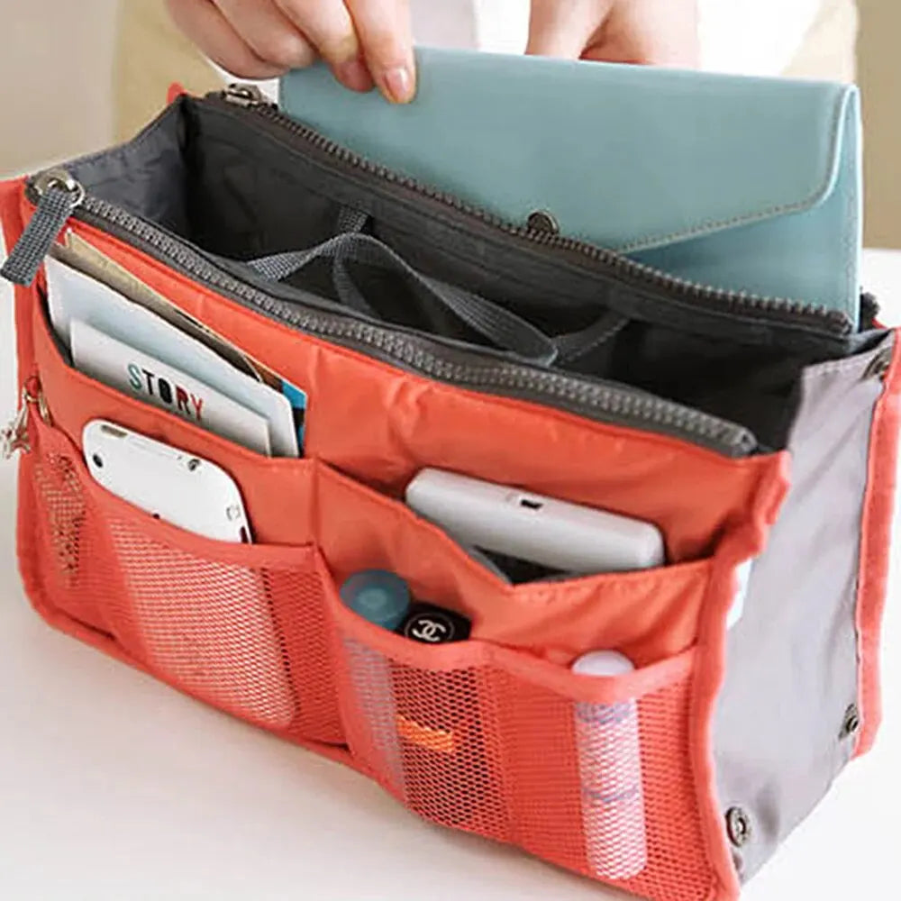 Stay organized anywhere with this spacious, multi-pocket travel bag.