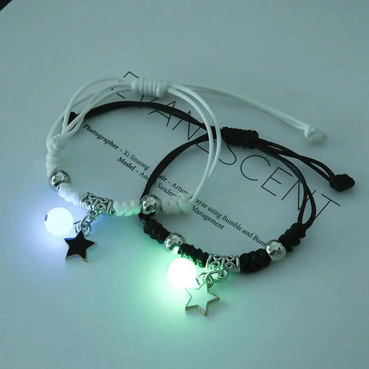 2-piece glowing bracelet set – charming, matching, and made to connect.
