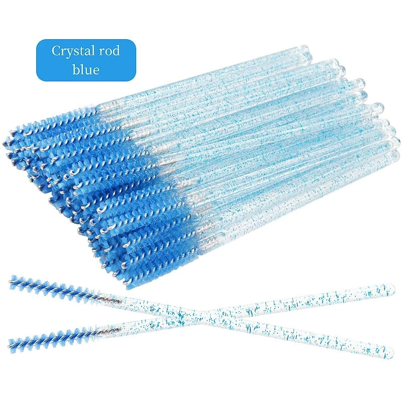 50 glitter mascara wands – disposable, hygienic, precise, and stylish.