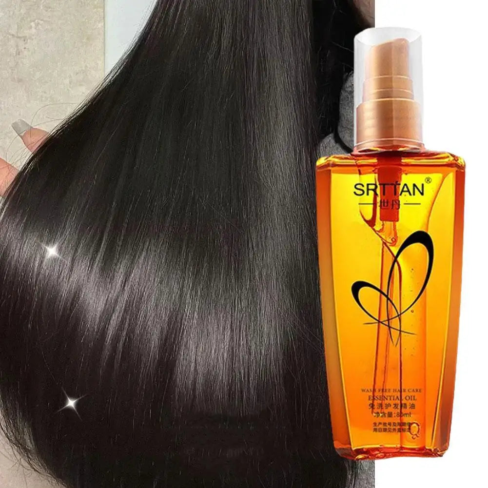 Lightweight argan mist transforms hair—smooth, glossy, hydrated, daily.