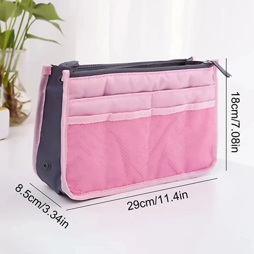Stay organized anywhere with this spacious, multi-pocket travel bag.